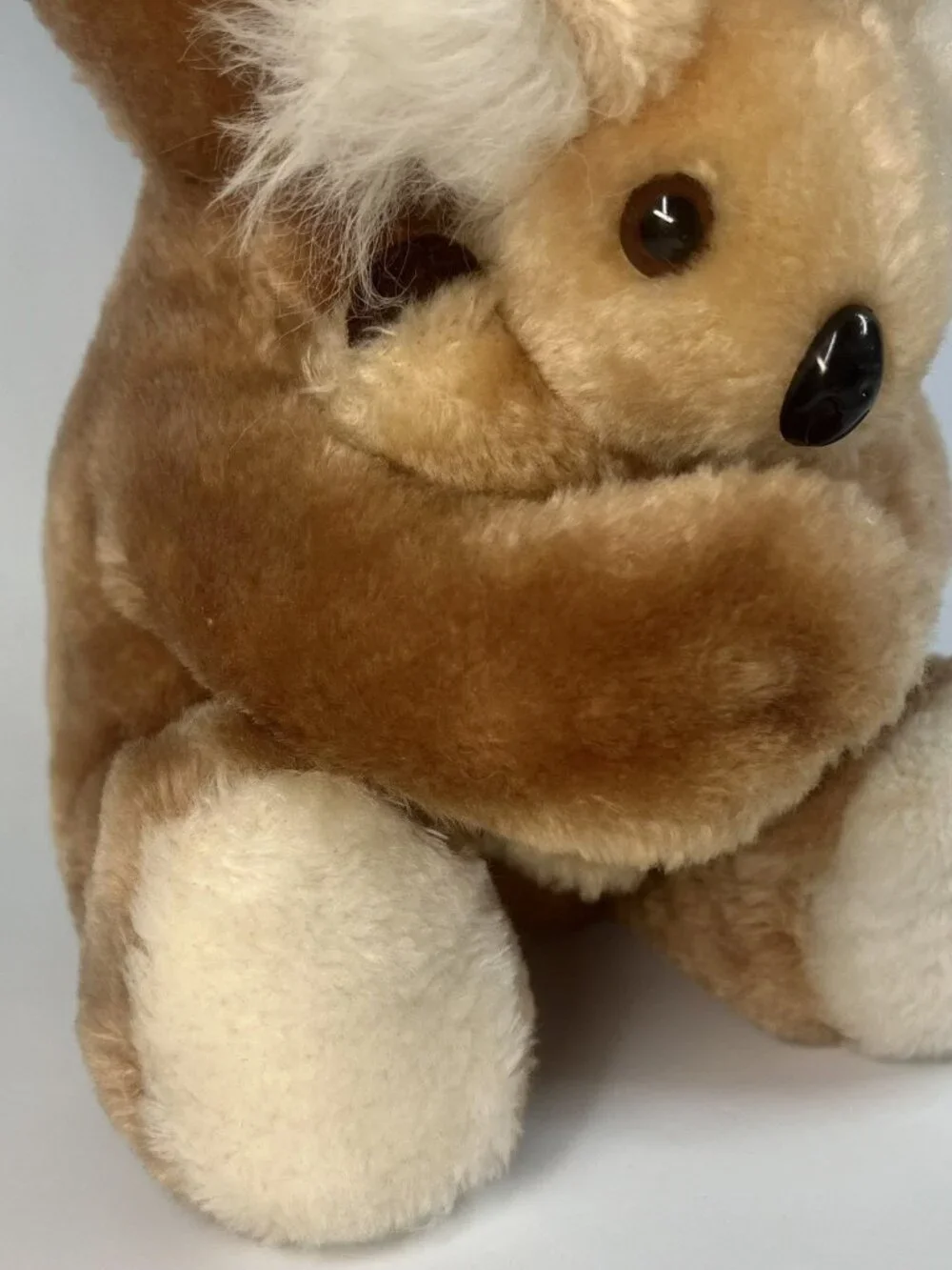 Vintage 1980s Koala Bear Mama & Baby Plush Animal California Stuffed Toys 11”